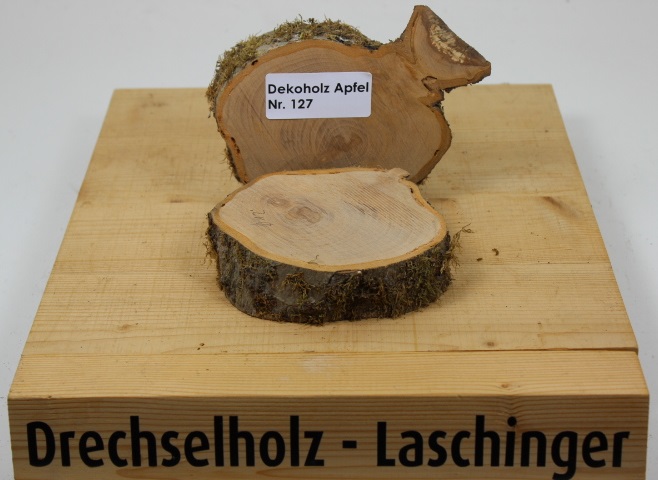 Dekoholz Apfel ca.Ø 100 mm / 30 mm